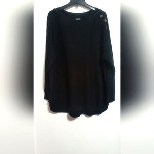 New Black Knitted Sweater / Size 2X